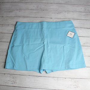 Rafaella Women's Blue Skort Size XXL 1X 2X Skirt Shorts
